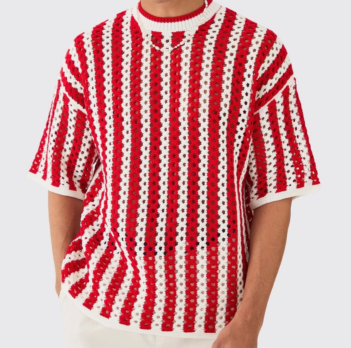 T-shirt crocheté